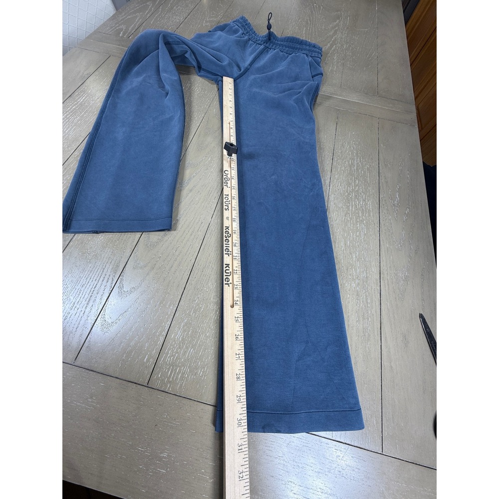 Lululemon Softstreme Pants Womens 4 Blue High Rise Straight Leg Relaxed Fit - Picture 11 of 13